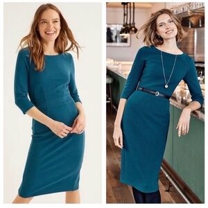 NWT Boden Leah Ottoman Pencil Dress. Size 6